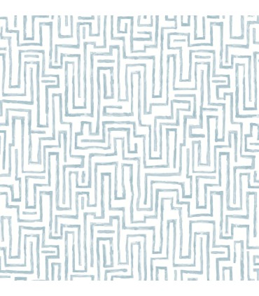 4121-25701 - Ramble Blue Geometric Wallpaper by A Street