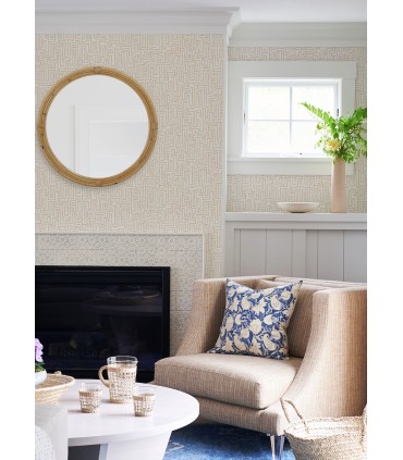 4121-26954 - Ramble Blush Geometric Wallpaper by A Street