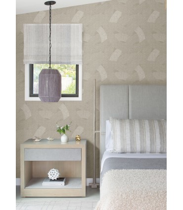 4121-26933 - Tania Light Brown Woven Abstract Wallpaper by A Street