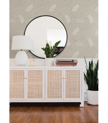 4121-26933 - Tania Light Brown Woven Abstract Wallpaper by A Street