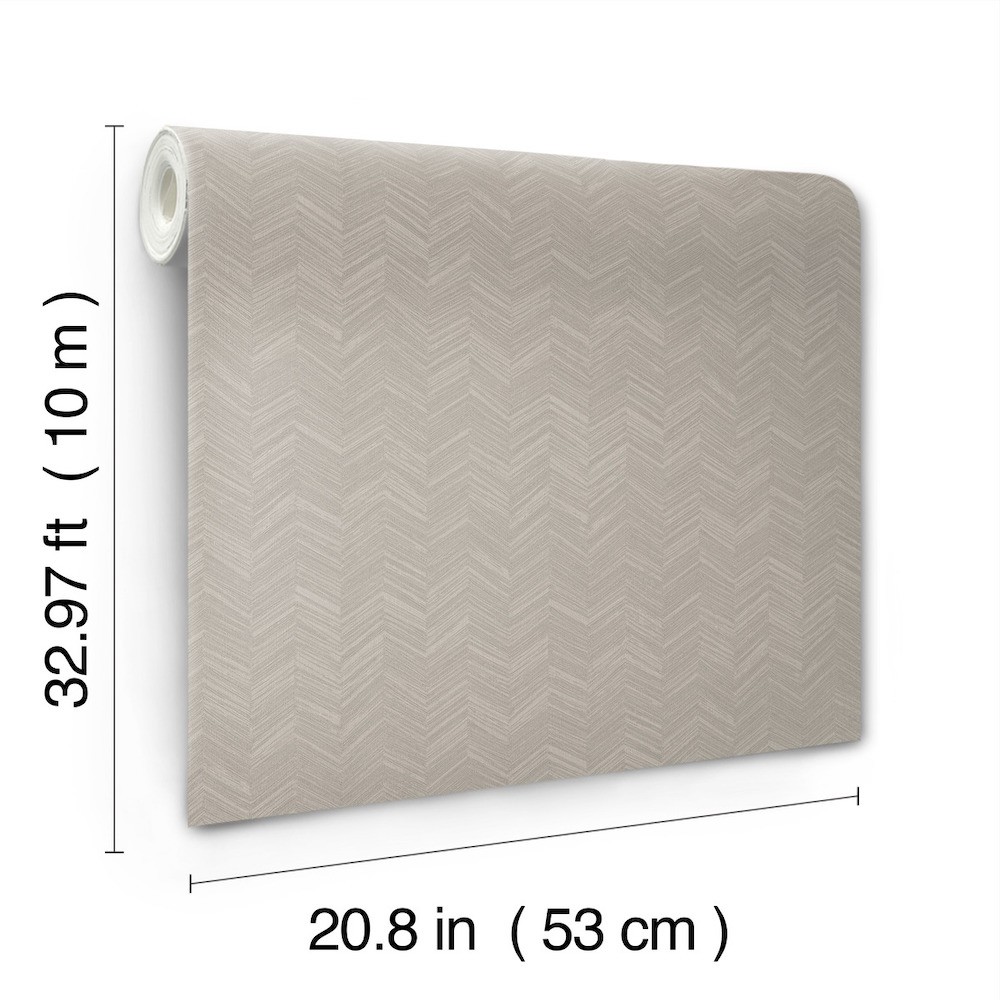 SI25362 - Taupe Raised Chevron Wallpaper-Signature Textures 2