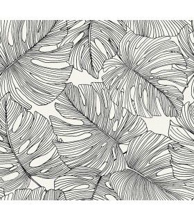 SC20200 - Tarra Monstera Leaf Wallpaper-Seabrook Summer House