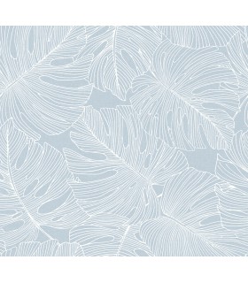 SC20202 - Tarra Monstera Leaf Wallpaper-Seabrook Summer House