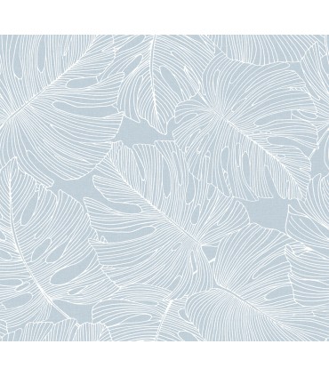 SC20202 - Tarra Monstera Leaf Wallpaper-Seabrook Summer House