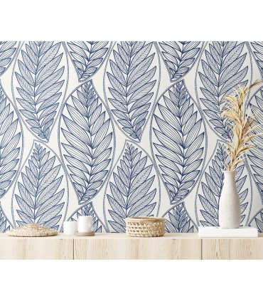 SC20302 - Kira Leaf Husk Wallpaper-Seabrook Summer House