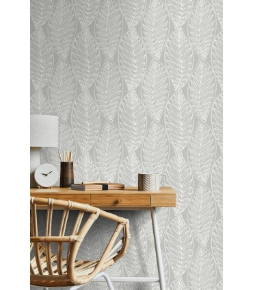 SC20308 - Kira Leaf Husk Wallpaper-Seabrook Summer House