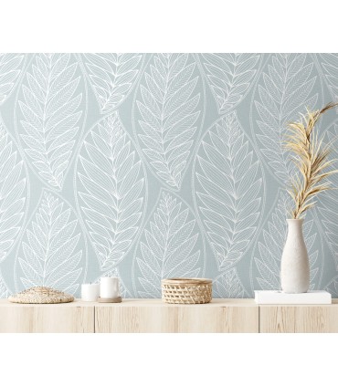 SC20312 - Kira Leaf Husk Wallpaper-Seabrook Summer House