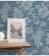 SC20802 - Juno Island Floral Wallpaper-Seabrook Summer House
