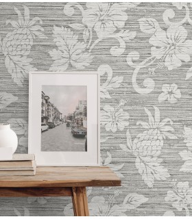 SC20808 - Juno Island Floral Wallpaper-Seabrook Summer House