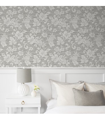 SC20808 - Juno Island Floral Wallpaper-Seabrook Summer House