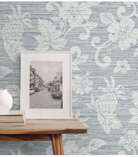 SC20812 - Juno Island Floral Wallpaper-Seabrook Summer House