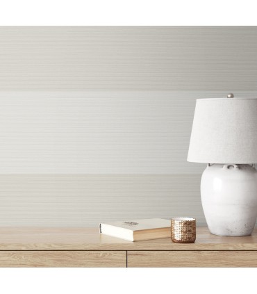 SC21005 - Dylan Striped Stringcloth Wallpaper-Seabrook Summer House