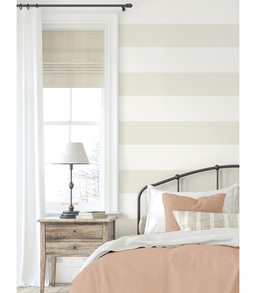 SC21015 - Dylan Striped Stringcloth Wallpaper-Seabrook Summer House