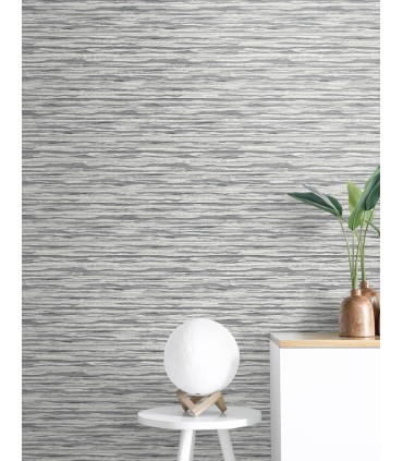 SC21100 - Skye Wave Stringcloth Wallpaper-Seabrook Summer House