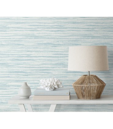 SC21102 - Skye Wave Stringcloth Wallpaper-Seabrook Summer House