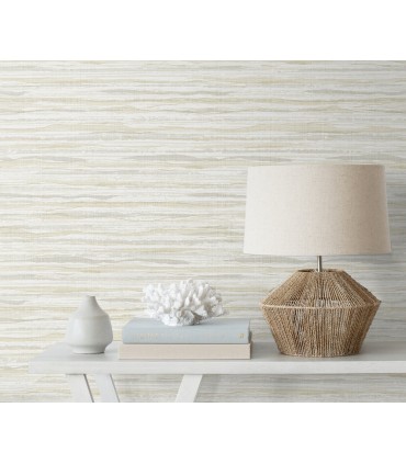 SC21105 - Skye Wave Stringcloth Wallpaper-Seabrook Summer House