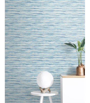 SC21122 - Skye Wave Stringcloth Wallpaper-Seabrook Summer House