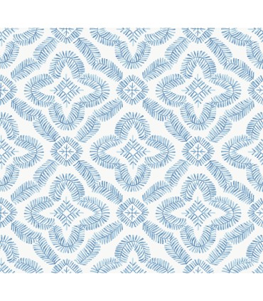 SC21302 - Talia Botanical Medallion Wallpaper-Seabrook Summer House