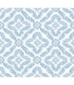 SC21302 - Talia Botanical Medallion Wallpaper-Seabrook Summer House