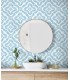 SC21302 - Talia Botanical Medallion Wallpaper-Seabrook Summer House