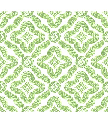 SC21304 - Talia Botanical Medallion Wallpaper-Seabrook Summer House