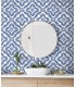 SC21312 - Talia Botanical Medallion Wallpaper-Seabrook Summer House