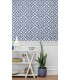 SC21312 - Talia Botanical Medallion Wallpaper-Seabrook Summer House