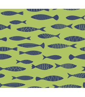 SC21504 - Bay Fish Wallpaper-Seabrook Summer House