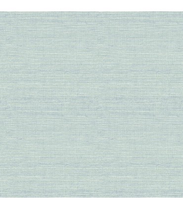 4143-24282 - Agave Aqua Faux Grasscloth Wallpaper-Botanica