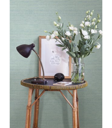 4143-24282 - Agave Aqua Faux Grasscloth Wallpaper-Botanica