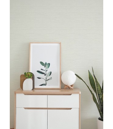 4143-24281 - Agave Off White Faux Grasscloth Wallpaper-Botanica