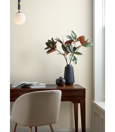 4143-26161 - Ashbee Taupe Faux Fabric Wallpaper-Botanica