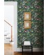 4143-22006 - Brittsommar Black Woodland Floral Wallpaper-Botanica