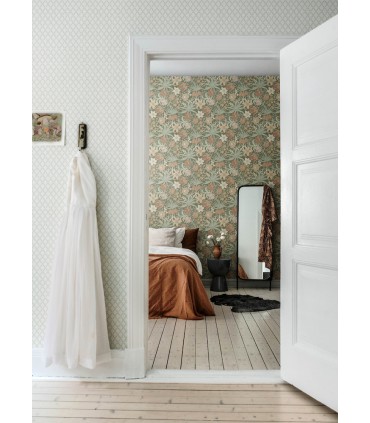 4143-34029 - Cecilia Moss Tulip and Daffodil Wallpaper-Botanica