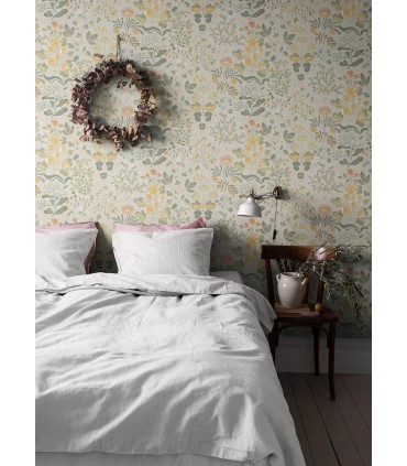 4143-22003 - Groh Apricot Floral Wallpaper-Botanica