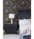 4143-22002 - Groh Dark Blue Floral Wallpaper-Botanica