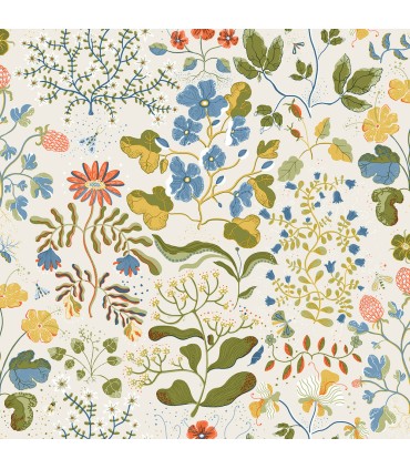 4143-22001 - Groh Green Floral Wallpaper-Botanica