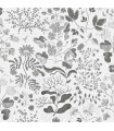 4143-22029 - Groh Grey Floral Wallpaper-Botanica