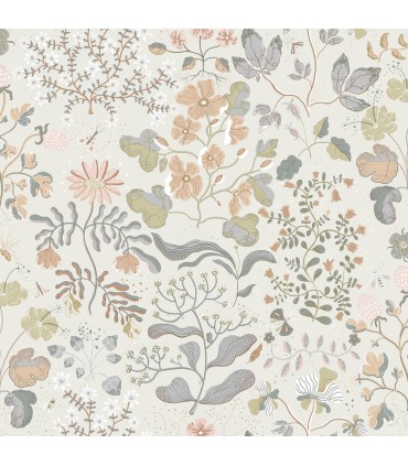 4143-22004 - Groh Neutral Floral Wallpaper-Botanica