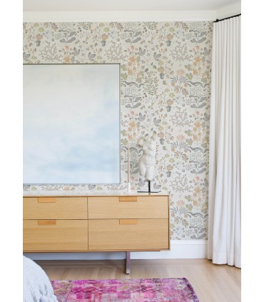 4143-22004 - Groh Neutral Floral Wallpaper-Botanica
