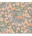 4143-22013 - Hava Coral Meadow Flowers Wallpaper-Botanica