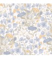 4143-22010 - Hava Light Blue Meadow Flowers Wallpaper-Botanica