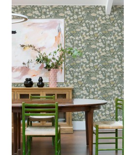 4143-22014 - Hava Moss Meadow Flowers Wallpaper-Botanica