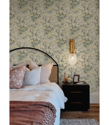 4143-22012 - Hava Yellow Meadow Flowers Wallpaper-Botanica