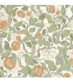 4143-22026 - Kort Green Fruit and Floral Wallpaper-Botanica