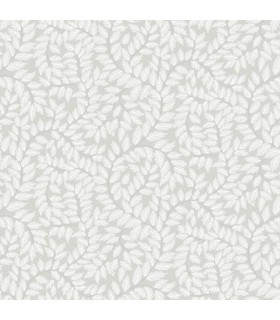 4143-34016 - Lindlöv Grey Leafy Vines Wallpaper-Botanica