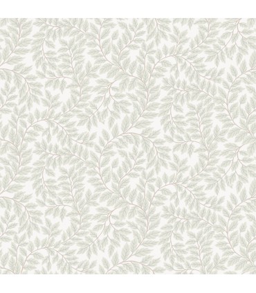 4143-34017 - Lindlöv Light Grey Leafy Vines Wallpaper-Botanica