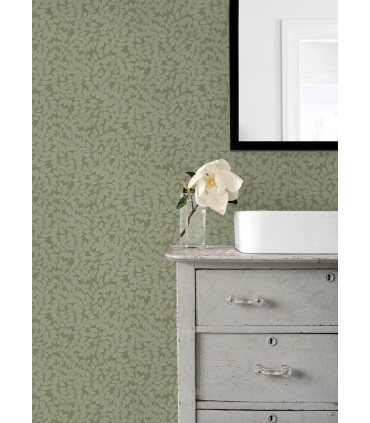 4143-34020 - Lindlöv Moss Leafy Vines Wallpaper-Botanica