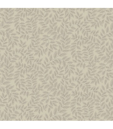 4143-34018 - Lindlöv Taupe Leafy Vines Wallpaper-Botanica