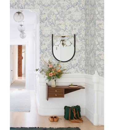 4143-22015 - Lisa Bone Floral Damask Wallpaper-Botanica